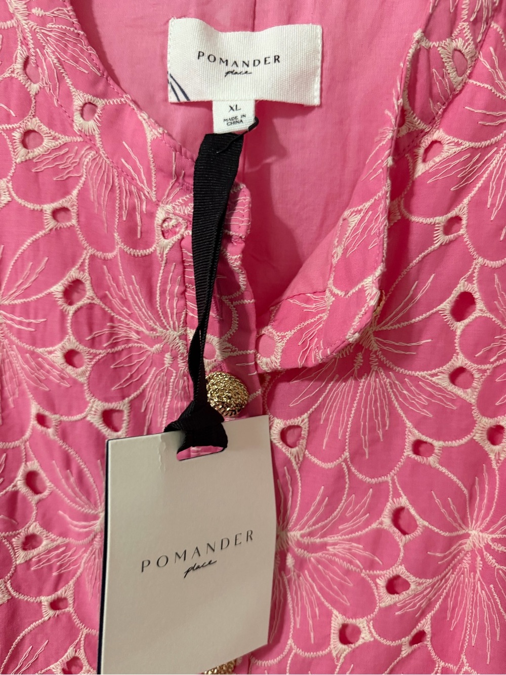 NWT Pomander Place Eyelet Dress Size XL - Picture 2 of 5